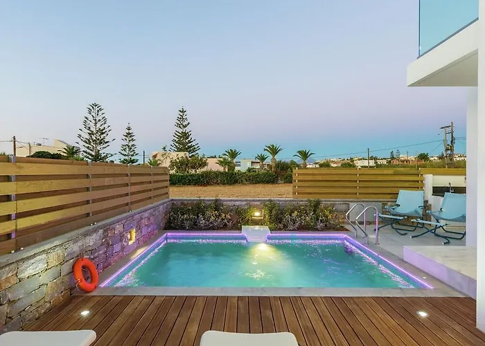 Luxury Villa, Private Pool & Beach, Pigianos Kampos, Rethymno Area, Nw Coast